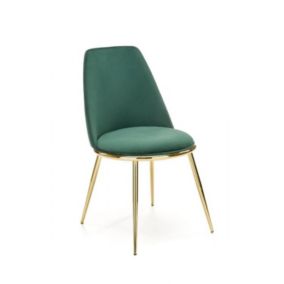Krzesło Halmar tapicerowane K460 VELVET zielone 1 szt