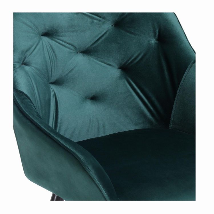 Krzesło Halmar tapicerowane K487 VELVET ciemnozielone 1 szt