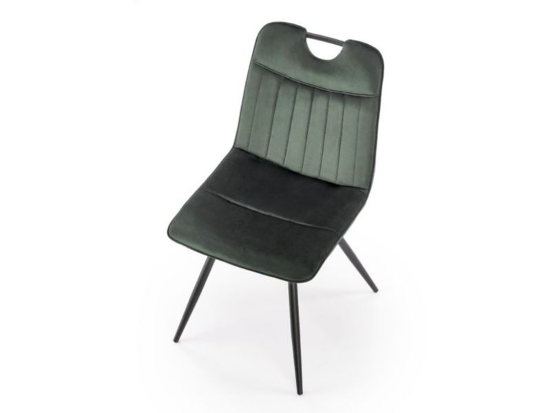 Krzesło Halmar tapicerowane K521 VELVET zielone 1 szt
