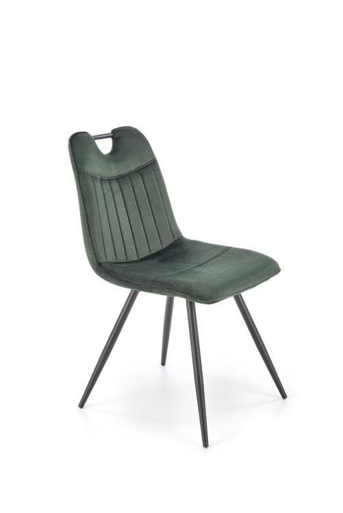 Krzesło Halmar tapicerowane K521 VELVET zielone 1 szt