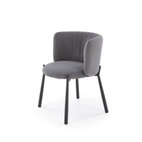 Krzesło Halmar tapicerowane K531 VELVET szare 1 szt