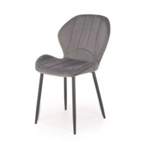 Krzesło Halmar tapicerowane K538 VELVET szare 1 szt
