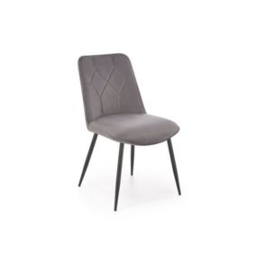 Krzesło Halmar tapicerowane K539 VELVET szare 1 szt