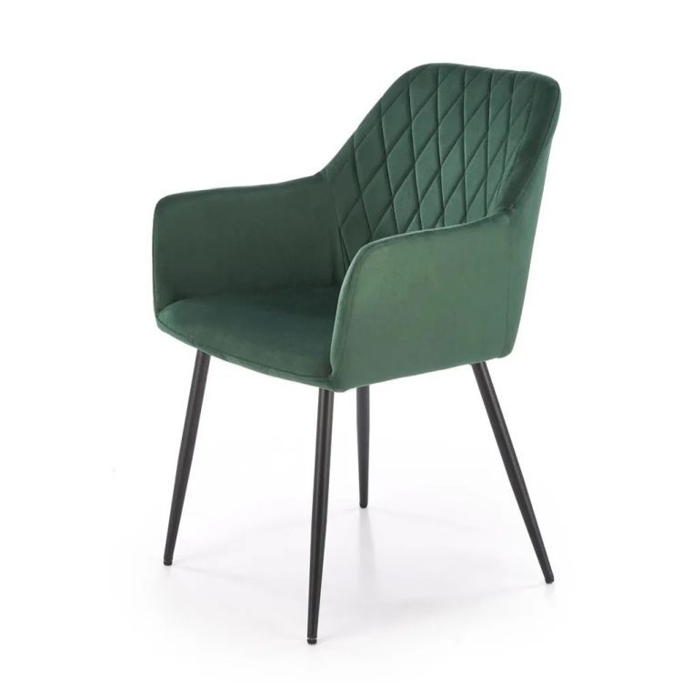Krzesło Halmar tapicerowane K558 VELVET zielone 1 szt