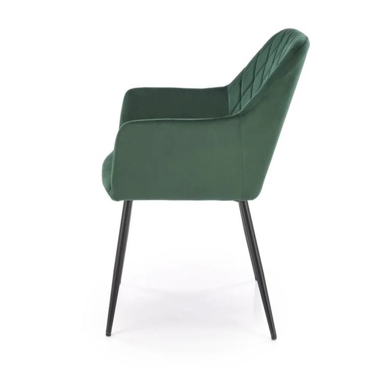 Krzesło Halmar tapicerowane K558 VELVET zielone 1 szt