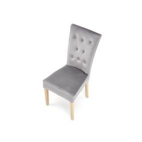 Krzesło Halmar tapicerowane VERMONT VELVET szare 1 szt