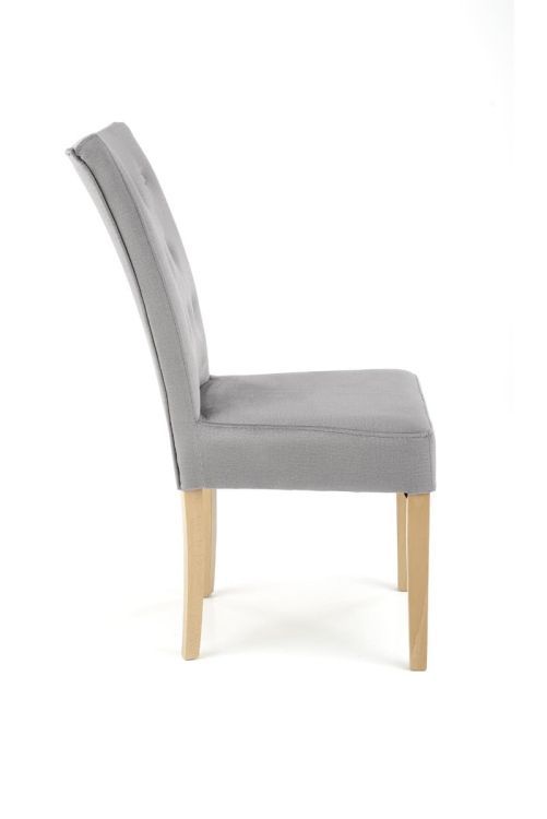 Krzesło Halmar tapicerowane VERMONT VELVET szare 1 szt