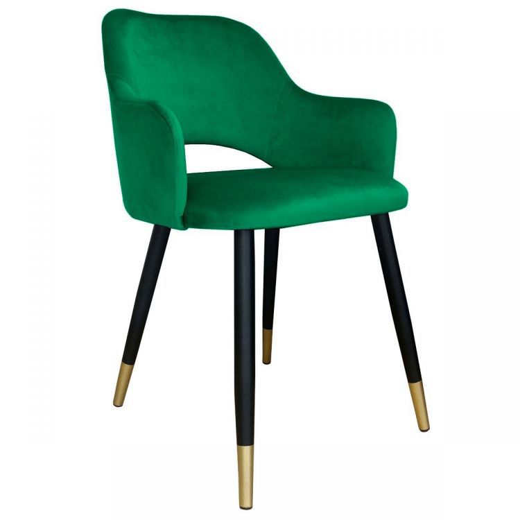 Krzesło NAPO VELVET GOLD zielone ATOS 1 szt.