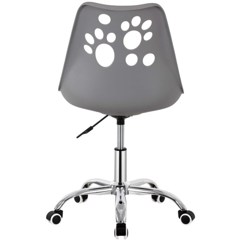Krzesło obrotowe biurowe Springos ergonomiczny fotel na kółkach dla dzieci szary 1 szt.