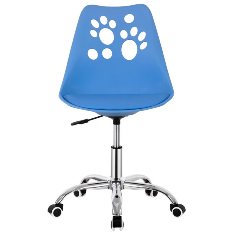 Krzesło obrotowe Springos ergonomiczny fotel na kółkach dla dzieci, ucznia niebieskie 1 szt.