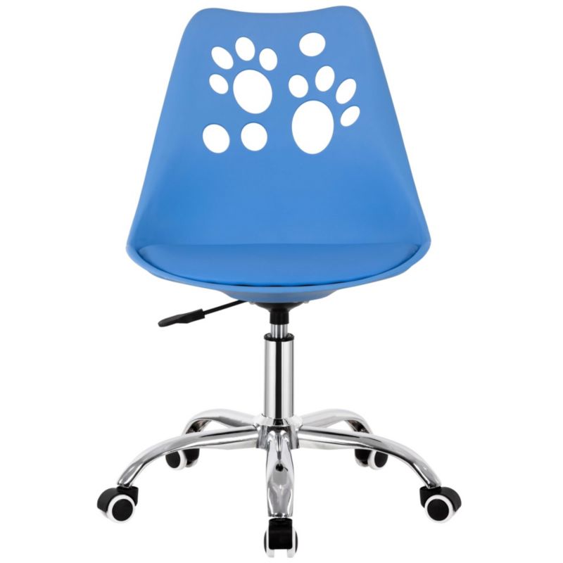 Krzesło obrotowe Springos ergonomiczny fotel na kółkach dla dzieci, ucznia niebieskie 1 szt.