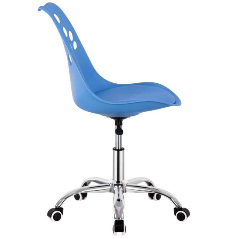 Krzesło obrotowe Springos ergonomiczny fotel na kółkach dla dzieci, ucznia niebieskie 1 szt.