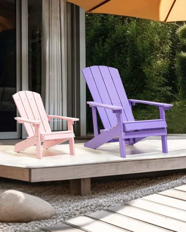 Krzesło ogrodowe Adirondack Purpurowy 1 szt.