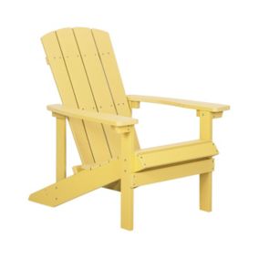 Krzesło ogrodowe Adirondack Żółty 1 szt.