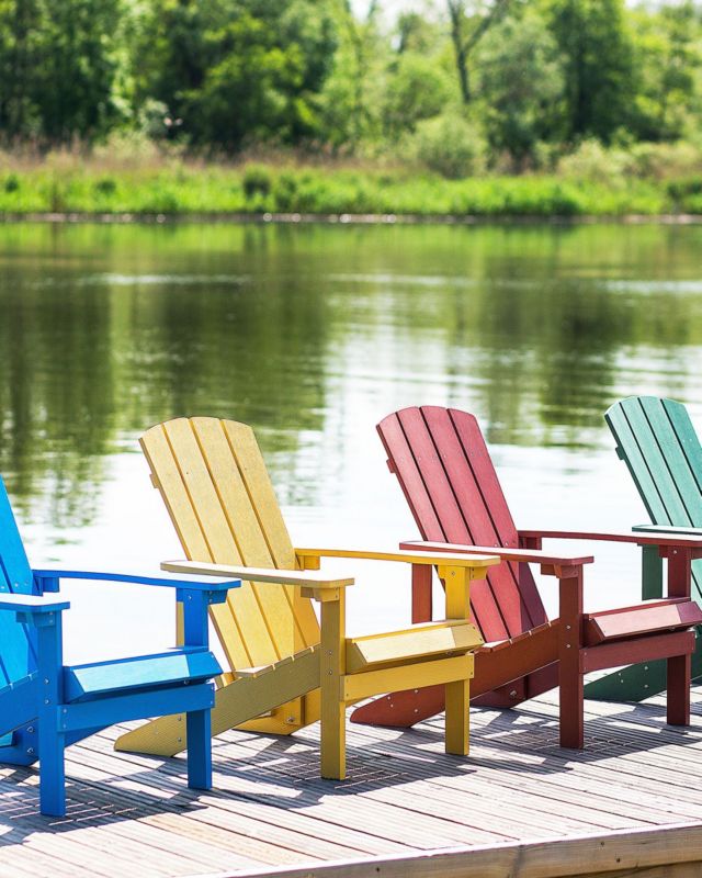 Krzesło ogrodowe Adirondack Żółty 1 szt.