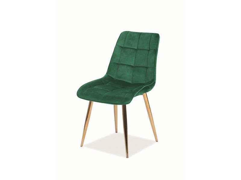 Krzesło Signal CHIC VELVET GOLD zielone 1 szt
