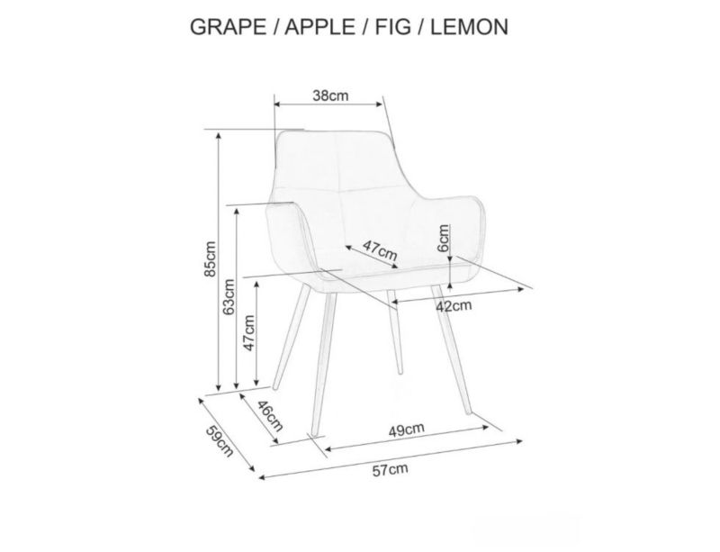 Krzesło Signal tapicerowane LEMON VELVET oliwkowe 1 szt