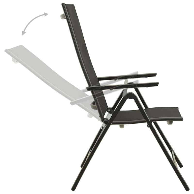 Krzesło składane vidaxl 56 x 110 x 109 cm 1 szt