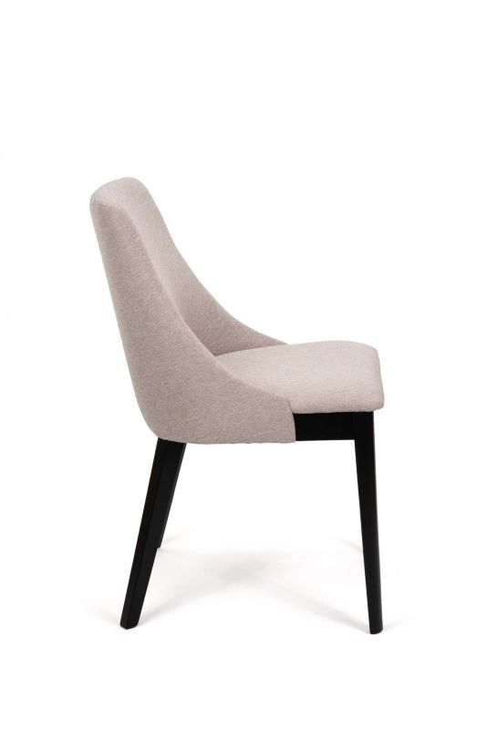 Chairline CARO 1 čalouněná židle, béžová látka Megan 353, černé nohy, 1 ks.