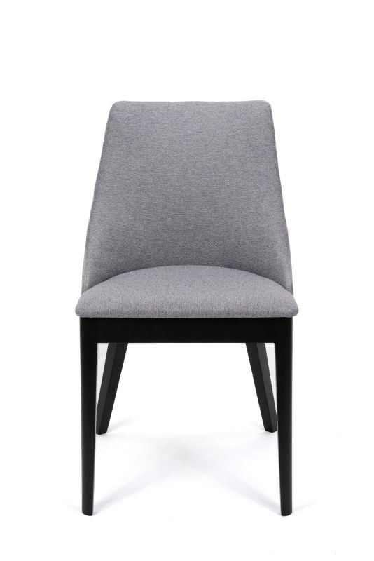 Chairline CARO 1 čalouněná židle, šedá látka Megan 365, černé nohy, 1 ks.