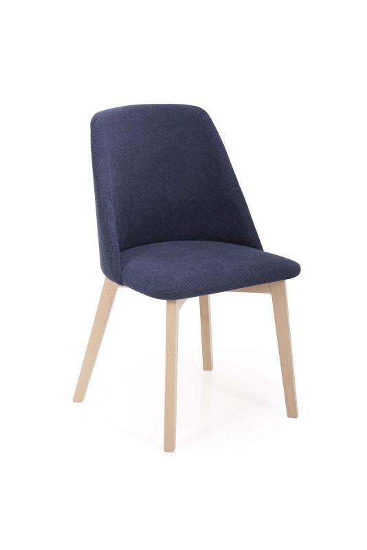 Chairline COLIN 1 čalouněná židle, tmavě modrá dub Sonoma, nohy, 1 ks.