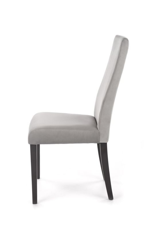 Chairline DIEGO 1 čalouněná židle, šedá látka Dream 26, černé nohy, 1 ks.
