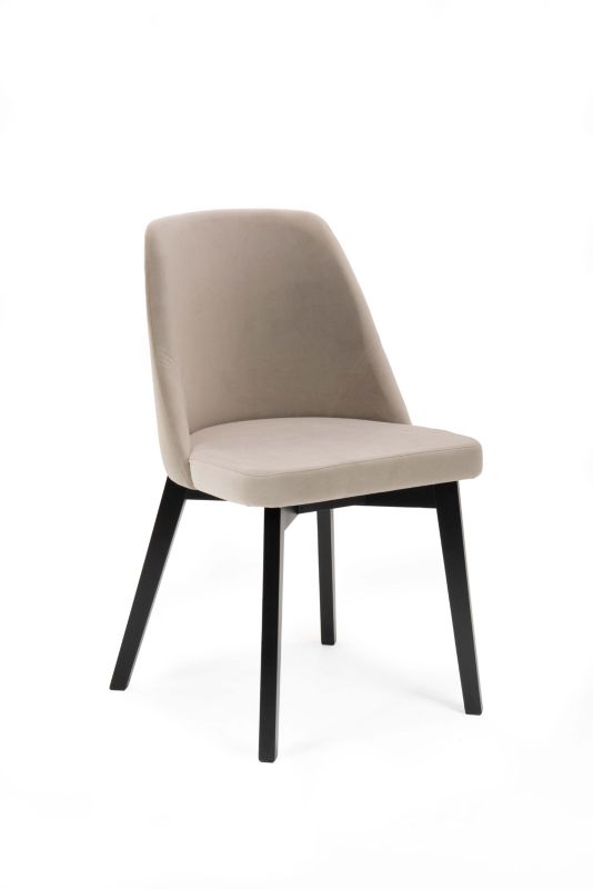 Chairline FLAVIO 1 čalouněná židle, béžová látka Dream 01, černé nohy, 1 ks.