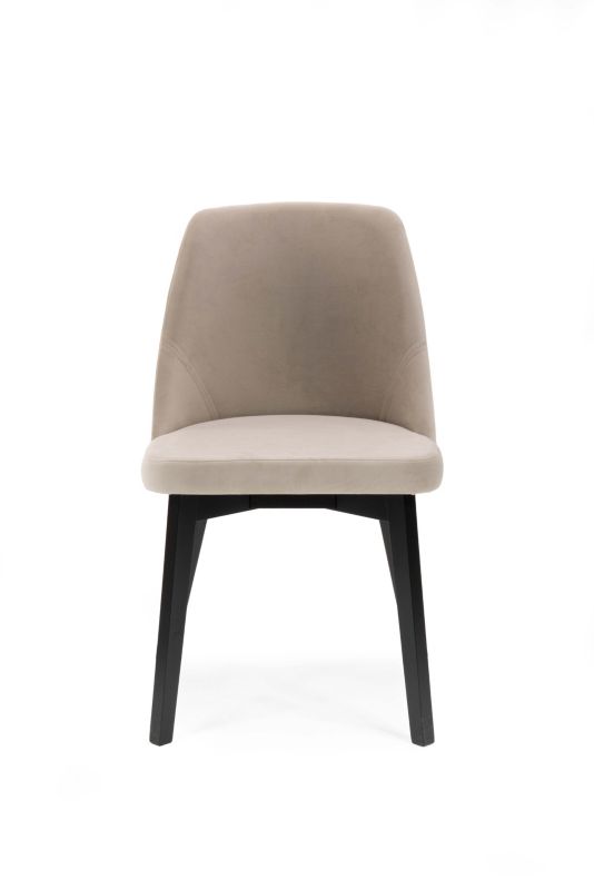 Chairline FLAVIO 1 čalouněná židle, béžová látka Dream 01, černé nohy, 1 ks.