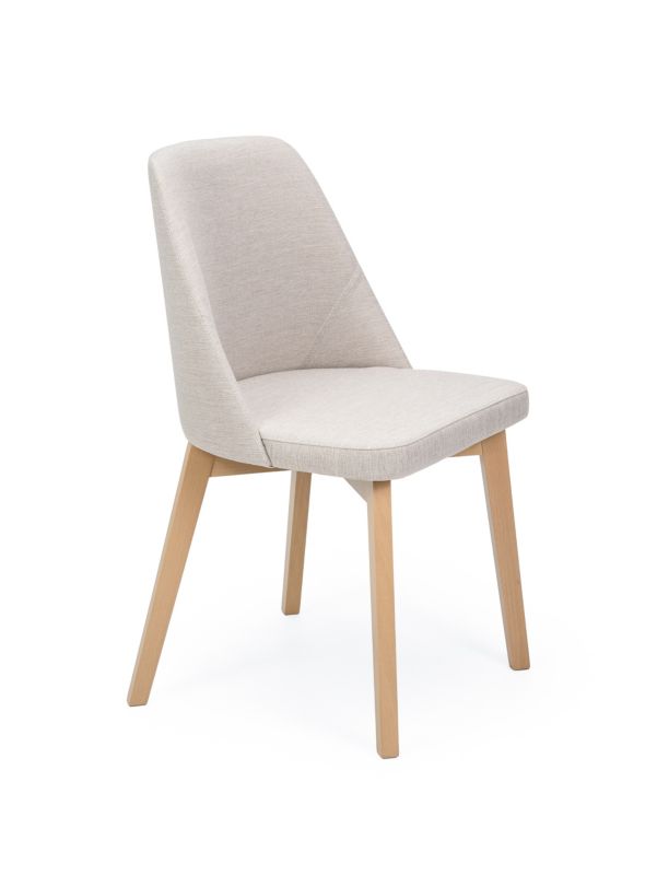 Chairline FLAVIO 1 čalouněná židle, béžová látka Inari, 22 nohou dub sonoma, 1 ks.