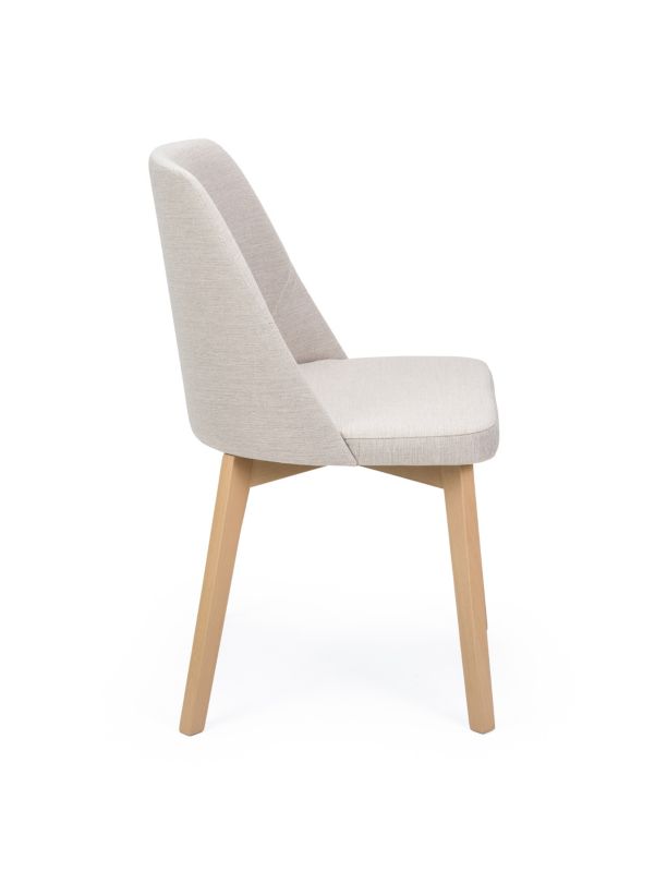 Chairline FLAVIO 1 čalouněná židle, béžová látka Inari, 22 nohou dub sonoma, 1 ks.