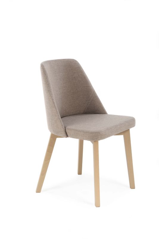 Chairline FLAVIO 1 čalouněná židle, béžová látka Inari, 26 nohou z dubu artisan, 1 ks.