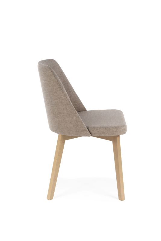 Chairline FLAVIO 1 čalouněná židle, béžová látka Inari, 26 nohou z dubu artisan, 1 ks.