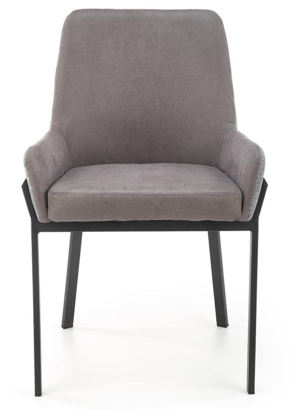 Krzesło tapicerowane Halmar K-439 ciemny popiel tkanina stal 55x54x86 cm 1 szt.