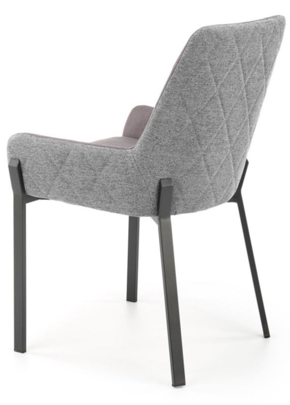 Krzesło tapicerowane Halmar K-439 ciemny popiel tkanina stal 55x54x86 cm 1 szt.