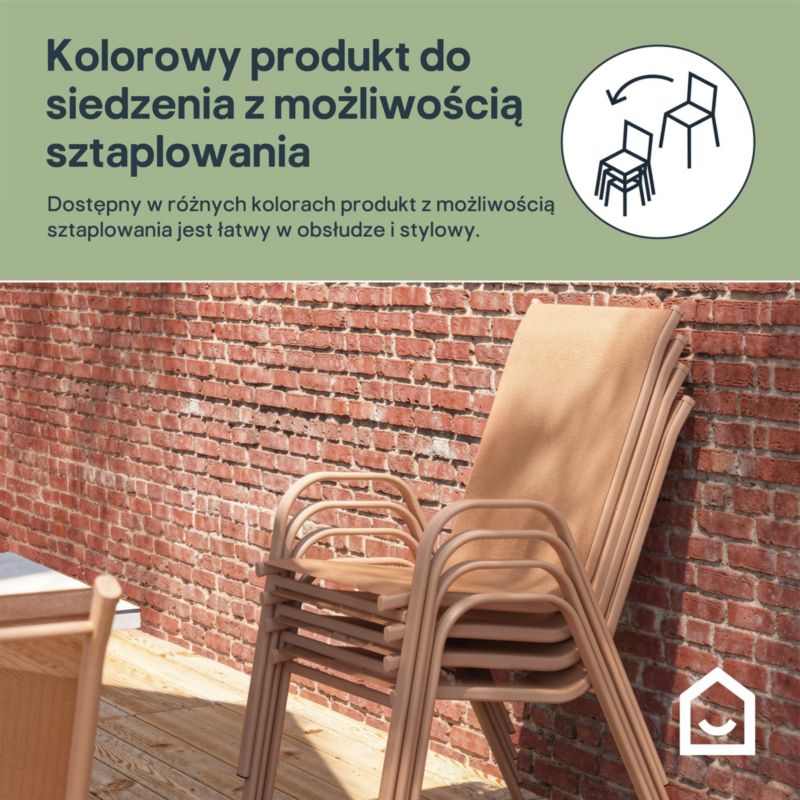 Krzesło GoodHome Brava pomarańczowe