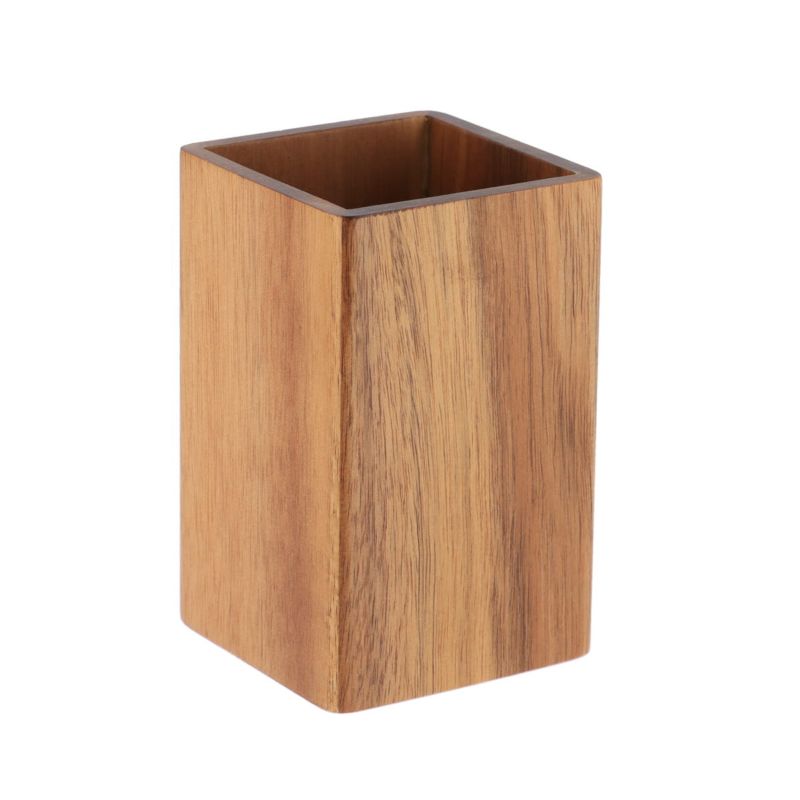 Kubek łazienkowy Acacia 1 TENDANCE brązowy drewniany 10,5x6,5 cm 1 szt.