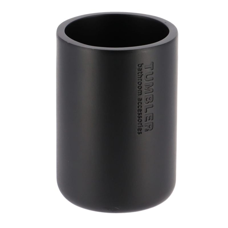Kubek łazienkowy Loudis Black TENDANCE czarny okrągły 350 ml 1 szt.