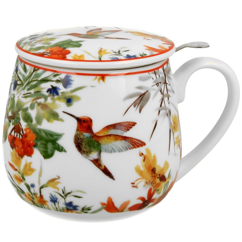 Kubek Baryłka Linnea DUO porcelanowy z zaparzaczem 430 ml 1 szt.
