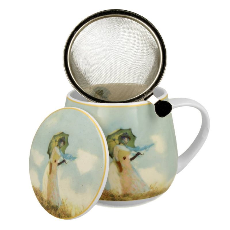 Kubek Baryłka Monet Woman DUO porcelanowy z zaparzaczem 430 ml 1 szt.