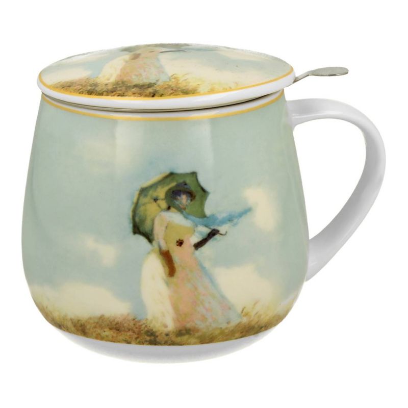 Kubek Baryłka Monet Woman DUO porcelanowy z zaparzaczem 430 ml 1 szt.
