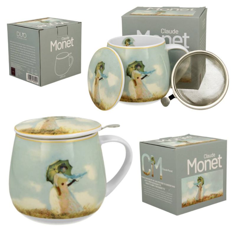 Kubek Baryłka Monet Woman DUO porcelanowy z zaparzaczem 430 ml 1 szt.