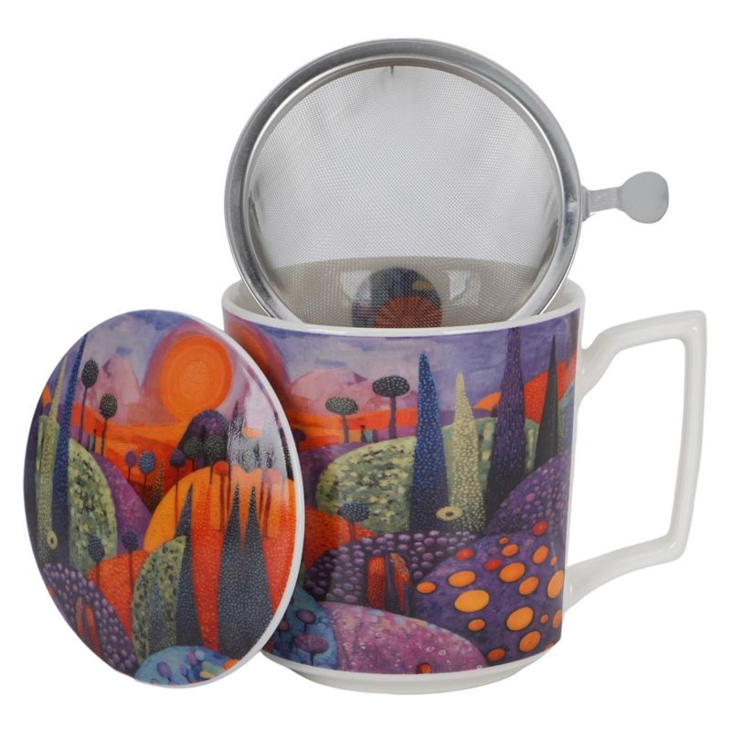 Kubek Bubbly Hills DUO porcelanowy z zaparzaczem 450 ml 1 szt.