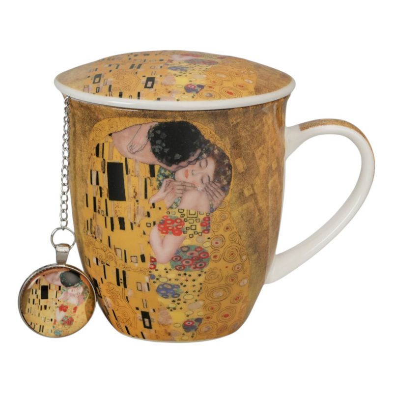 Kubek Gustav Klimt Duo 400ml na stopce z zaparzaczem 1 szt.