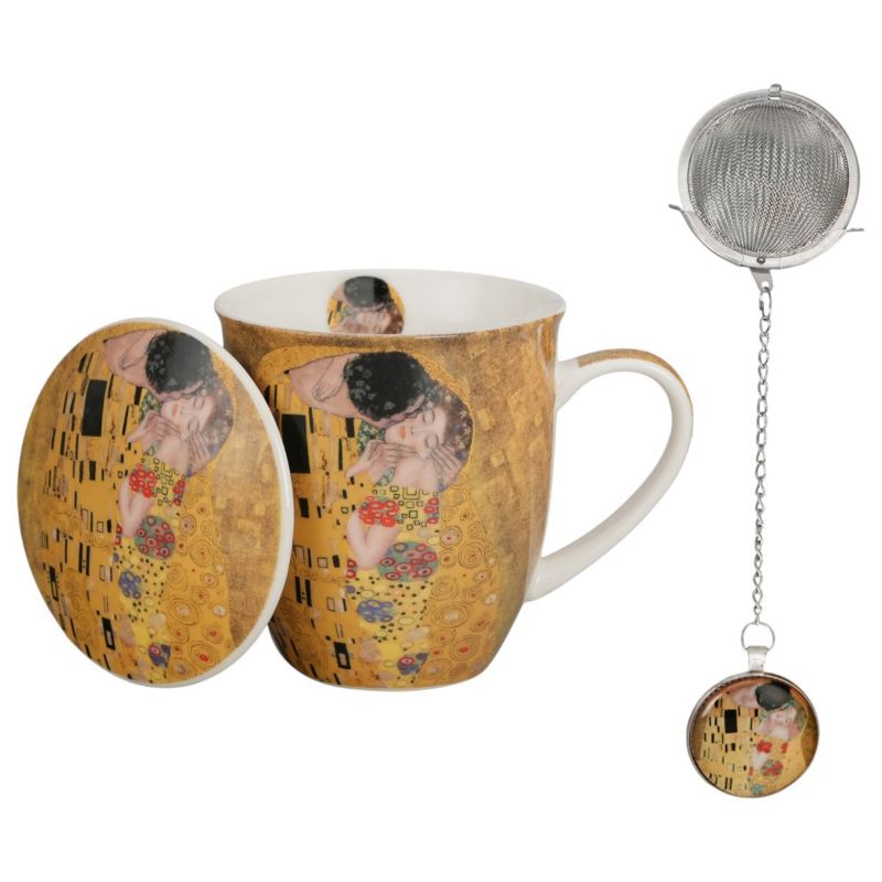 Kubek Gustav Klimt Duo 400ml na stopce z zaparzaczem 1 szt.