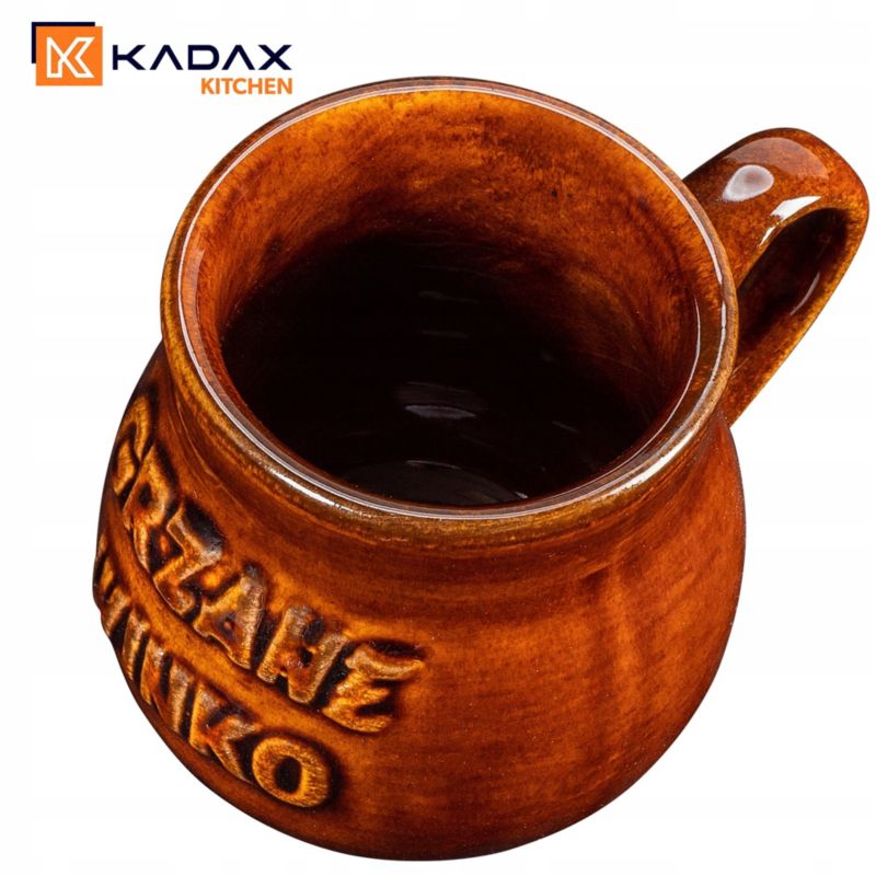 Kubek KADAX Do Grzańca Wina 250ml Kamionka Brązowy 1 szt.