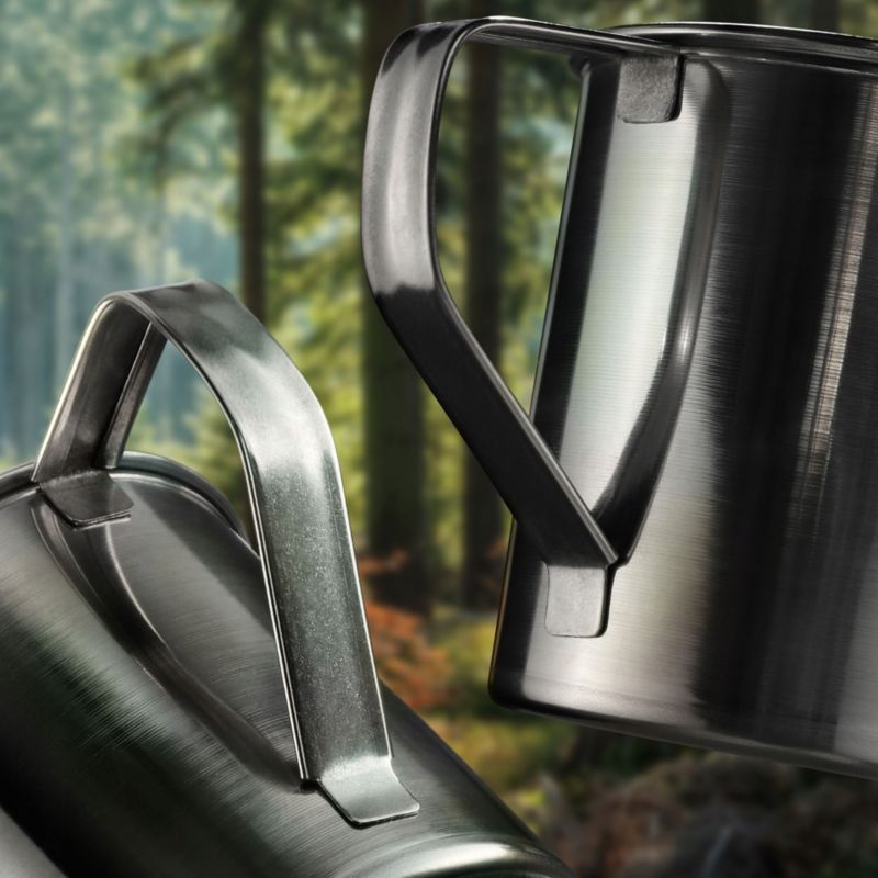 Kubek KADAX Stalowy 400ml Do Herbaty Turystyczny Srebrny 1szt.