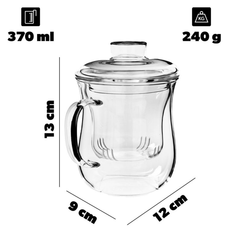 Kubek KADAX z zaparzaczem Marcos 370ml 1 szt.