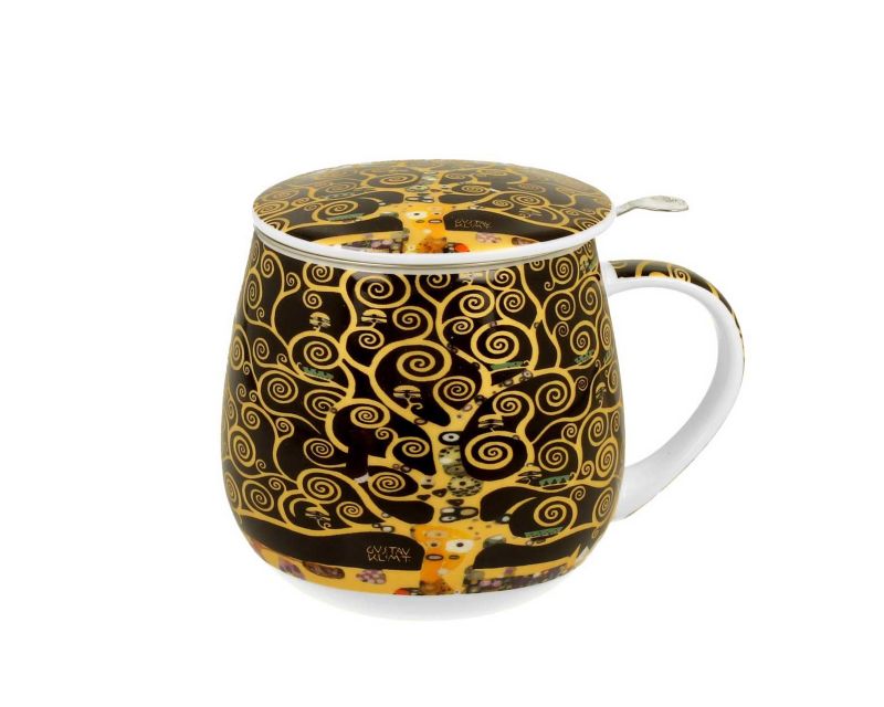 Kubek Klimt Tree of Life DUO porcelanowy z zaparzaczem 430 ml 1 szt.