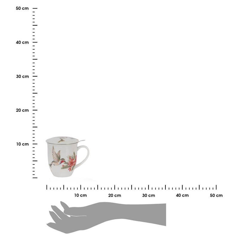 Kubek Koliber DUO porcelanowy z zaparzaczem 400 ml 1 szt.