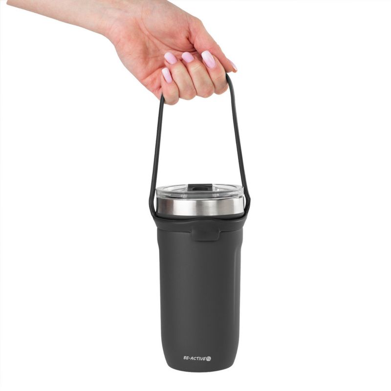 Kubek termiczny Be-active.pl termos na herbatę kawę szary 550ml 1szt